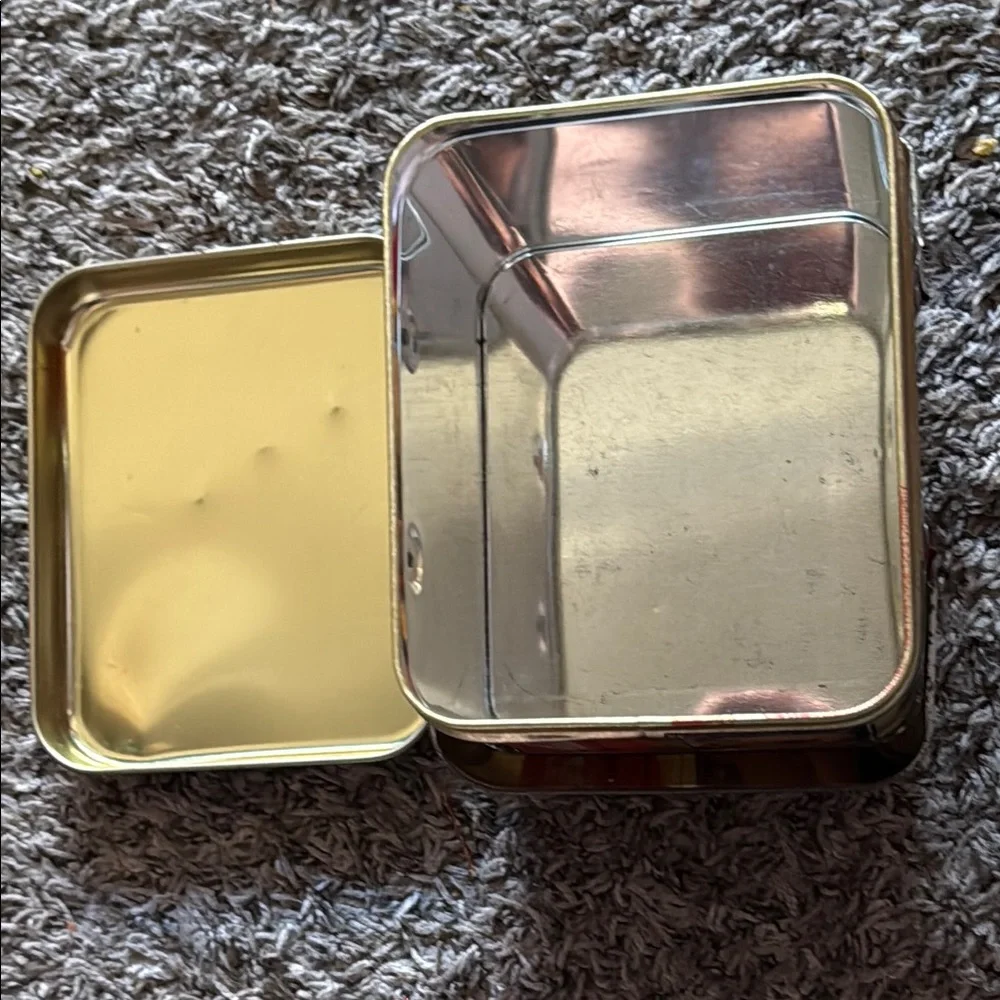 Vintage Coca Cola - Tin Box With Lid & Handle - Lady Holding Coke in Hand